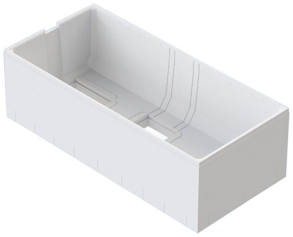 OTTOFOND Badewanne Cubic, (Komplett-Set, 4-tlg), mit Wannenträger und Ablaufgarnitur - Thumbnail 4