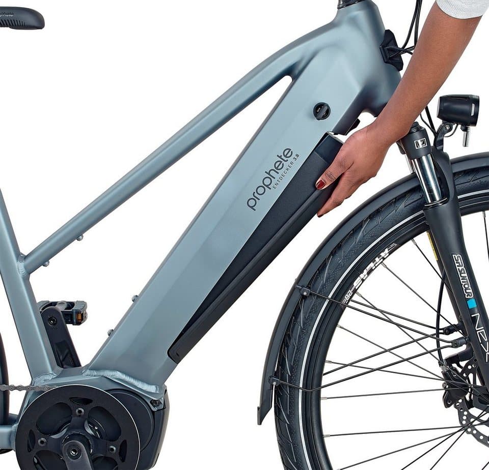 Prophete E-Bike Trekkingrad Entdecker 3.8, 8 Gang Shimano Altus Schaltwerk, Kettenschaltung, Mittelmotor, 540 Wh, Pedelec, Elektrofahrrad für Damen - Thumbnail 14