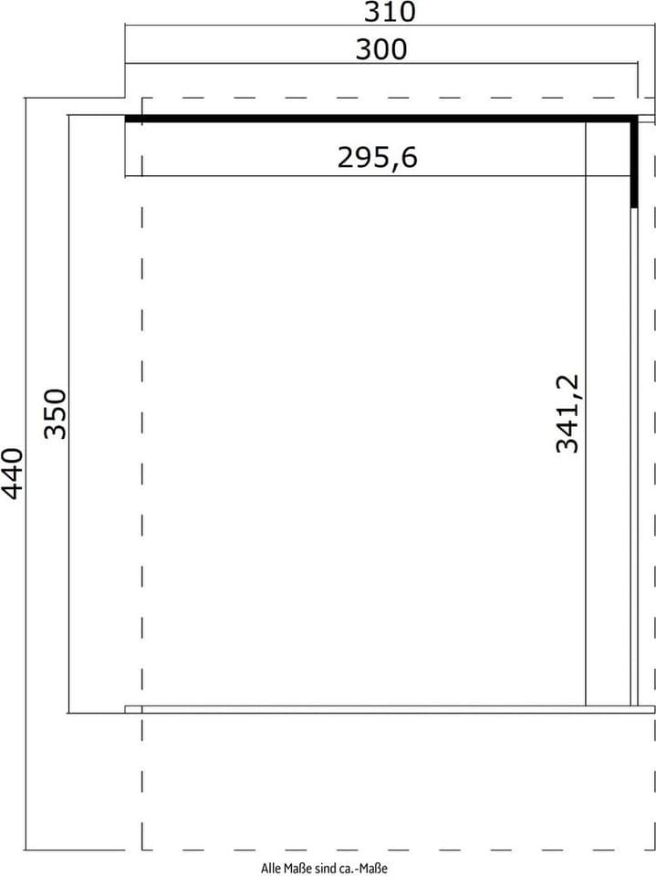 LASITA MAJA Gartenhaus-Anbaudach für Gartenhaus Sicily 1 und 2, BxT: 310x440 cm, für Gartenhaus Sicily 1, Gartenhaus Sicily 2, BxT 300x350 cm - Thumbnail 5