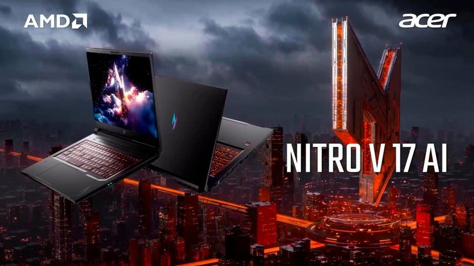 Acer Nitro V ANV17-41 RTX 5050/5060/5070 Gaming-Notebook (43,94 cm/17,3 Zoll, AMD Ryzen 5 240, GeForce RTX 5050, 16 GB, 512 GB SSD) - Thumbnail 13