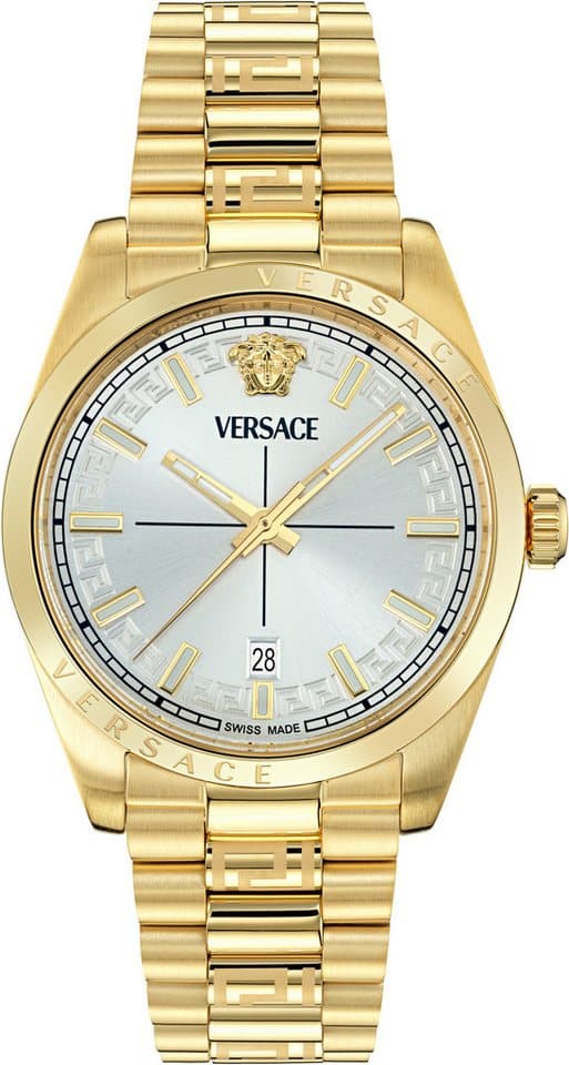 Versace Quarzuhr MILLENYIUM GENT VE0G00625, Armbanduhr, Herrenuhr, Swiss Made, Edelstahlarmband, analog, Datum