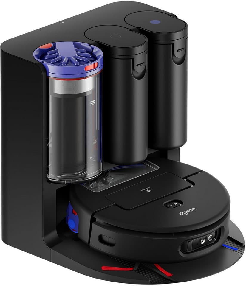 DYSON Saugroboter mit Wischfunktion spot+scrub Ai, beutellos, Beseitigt versteckte Flecken mithilfe fortschrittlicher KI