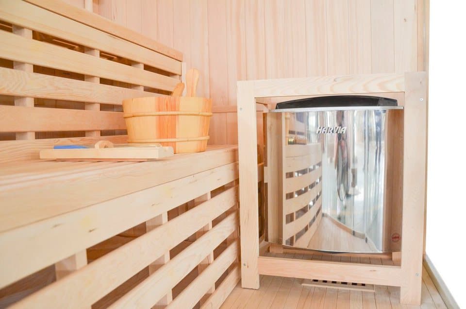 Sanotechnik Sauna TALLINN, BxTxH: 150 x 150 x 200 cm, für 3 Personen - Thumbnail 3