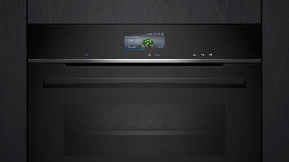 SIEMENS Dampfbackofen iQ700 HS736G3B1, mit Teleskopauszug nachrüstbar, ecoClean, cookControl Pro Funktion für automatische Gerichtzubereitungen - Thumbnail 2