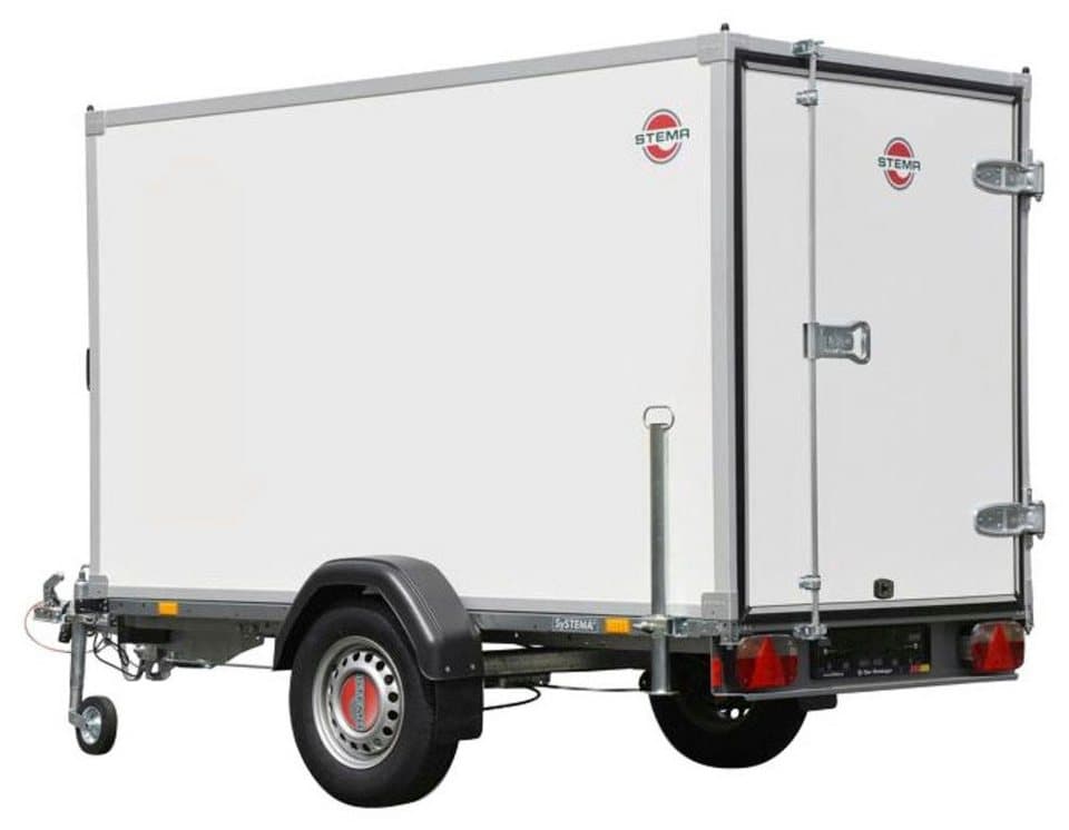 STEMA PKW-Anhänger P-Box 750, max. 357 kg, Tieflader Kofferanhänger, ungebremst - Bild 1