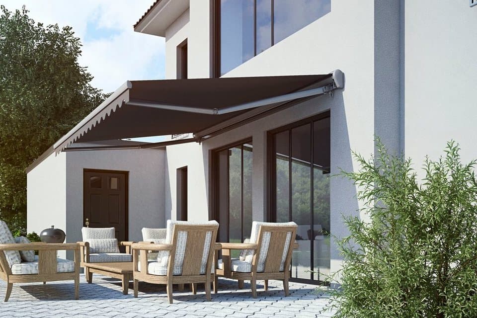 Spettmann Halbkassettenmarkise SKY FIX 250 cm Breite, 200 cm Ausfall, Volant gewellt - Thumbnail 2