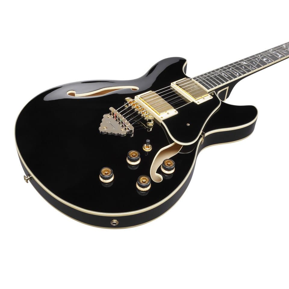 Ibanez Halbakustik-Gitarre, Halb-Akustik Gitarren, Semi Hollow-Modelle, Artcore Expressionist AS93SP-BK Black - Halbakustik Gitarre - Thumbnail 6