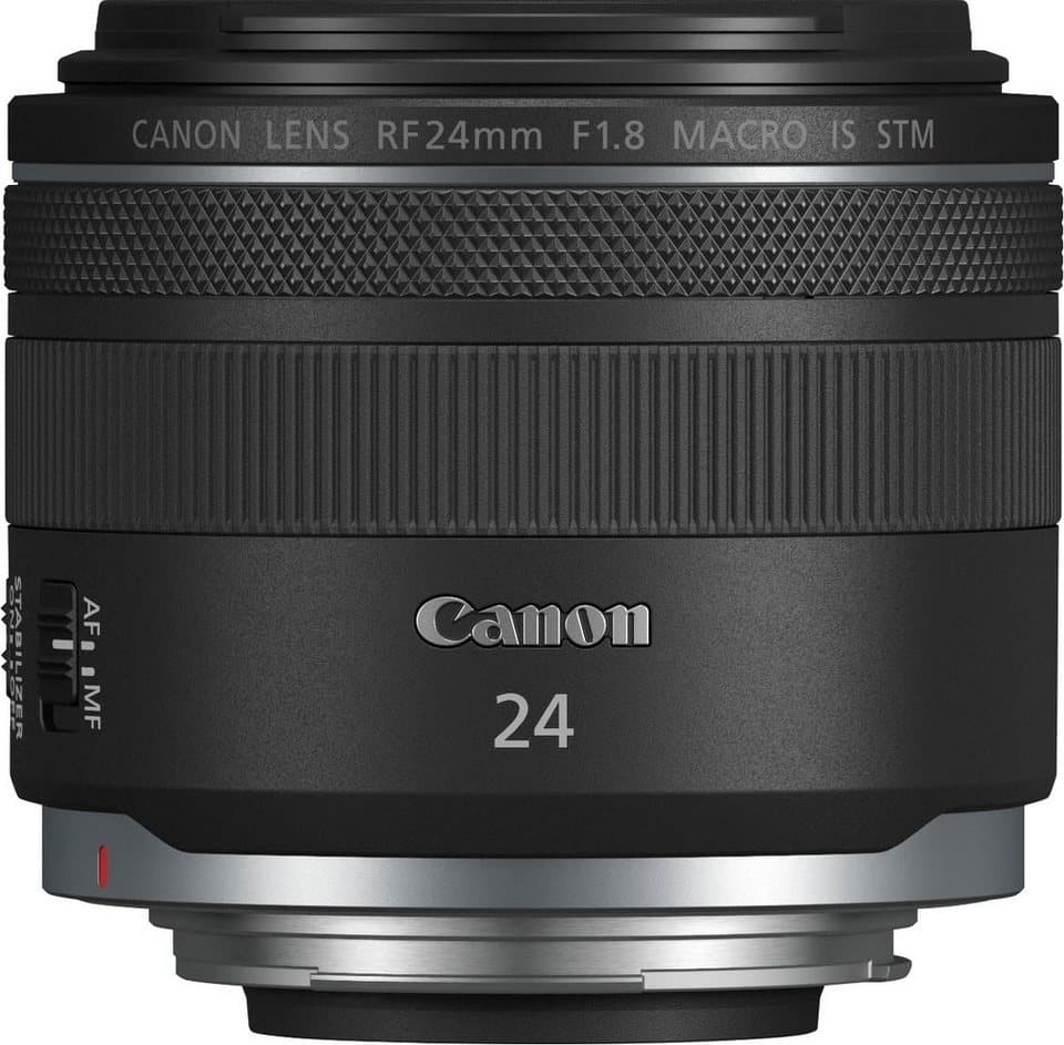 Canon RF 24mm F1.8 MACRO IS STM Weitwinkelobjektiv, (Passend für Canon EOS R System Kameras (z.B. EOS RP, R8) - Bild 1