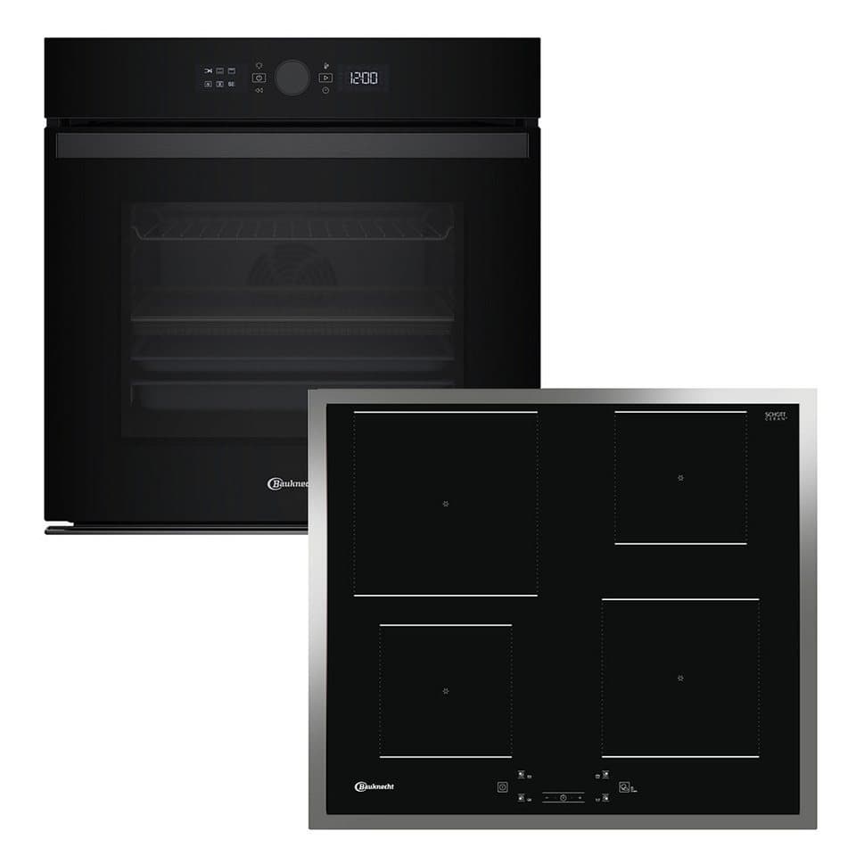 BAUKNECHT Backofen-Set BAKO 920 Airfry, mit Teilauszug, FlexiClean - zwei mühelose Reinigungsfunktionen (Pyrolyse & Hydrolyse) je nach Bedarf, AirFry-Funktion – die gesündere Alternative zur Fritteuse - Bild 1