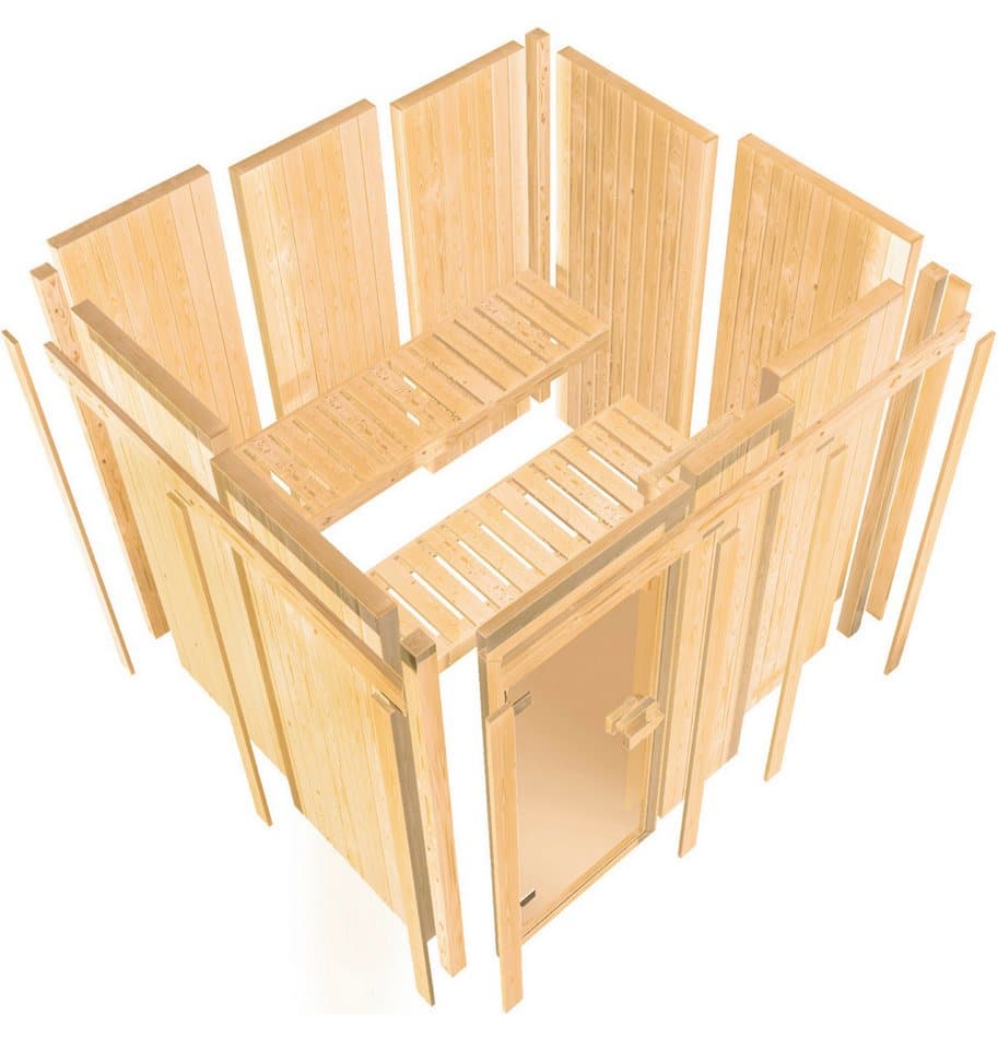 Karibu Sauna Vivi 1, BxTxH: 155 x 122 x 198 cm, 68 mm, (Set) - Thumbnail 7