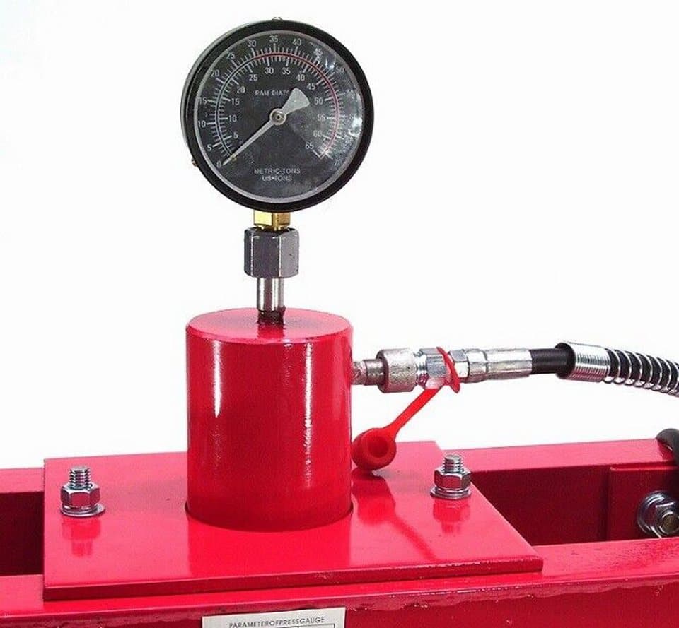 Apex Werkstattpresse Werkstattpresse 30t Lagerpresse Manometer Hydraulikpumpe 06253 - Thumbnail 5