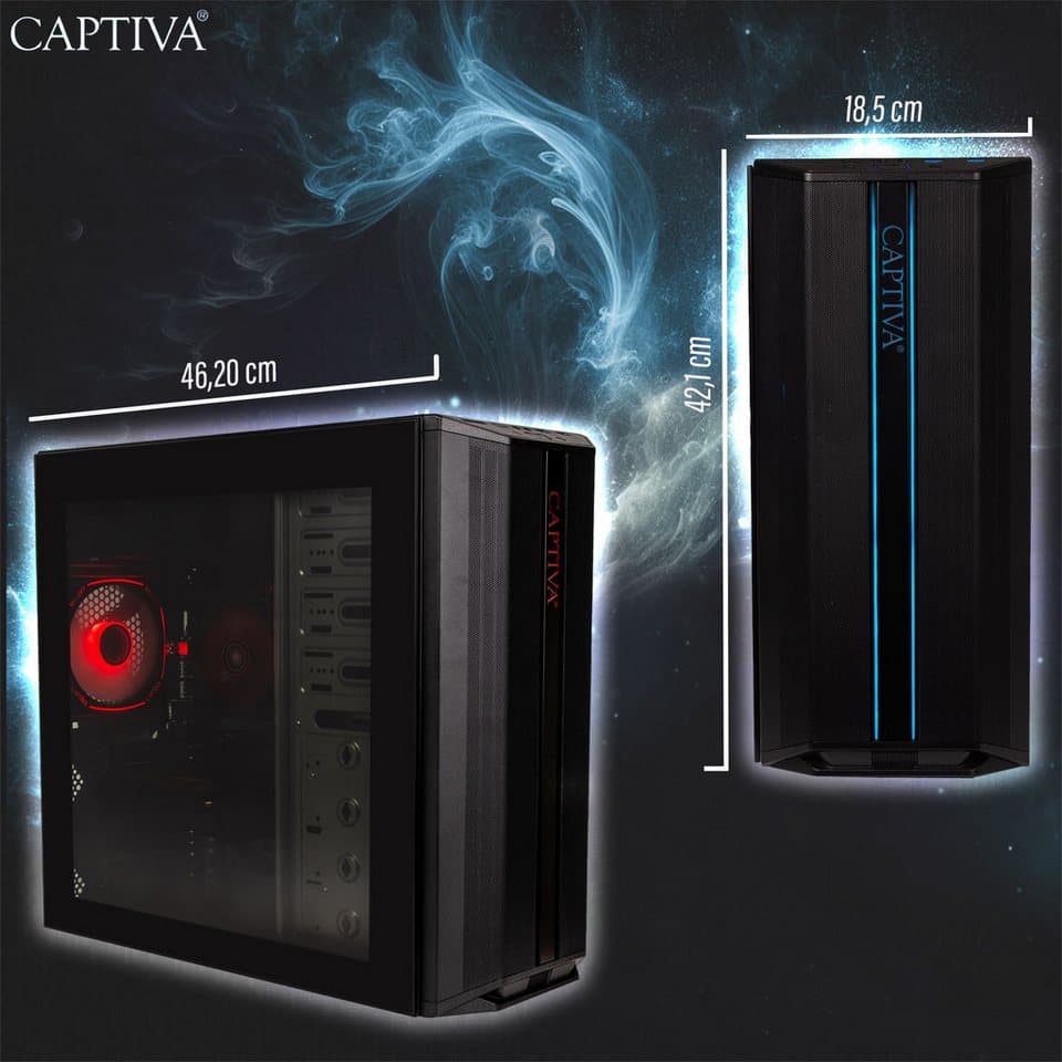 CAPTIVA Business/Office R80-004 PC (AMD Ryzen 5 5600G, AMD Radeon Graphics, 32 GB RAM, 1000 GB SSD, Luftkühlung, WLAN, ohne Betriebssystem) - Thumbnail 5