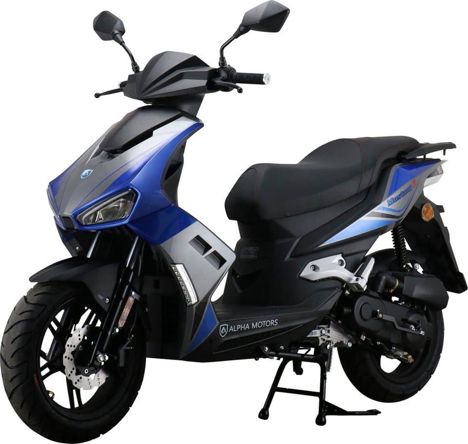 Alpha Motors Motorroller Mustang FI, 50 ccm, 25 km/h, Euro 5, mit USB-Anschluss und Lenkerschloss, sportliches Design - Thumbnail 2