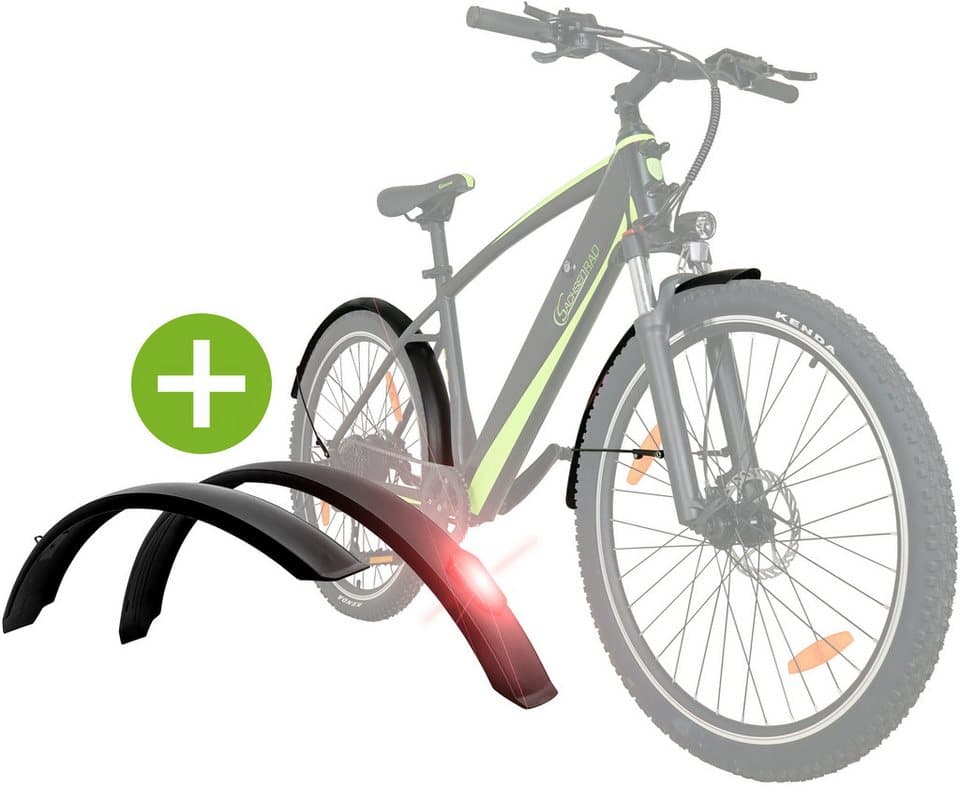 SachsenRAD E-Bike Mountainbike R8 Flex III, 9 Gang Shimano Shimano Altus Schaltwerk, Kettenschaltung, Heckmotor, 520 Wh, (mitgeliefertes, optionales Schutzblech mit integriertem Rücklicht), LCD-Steuerdisplay, Fahrmodus Pedelec, LED- Beleuchtung - Thumbnail 2