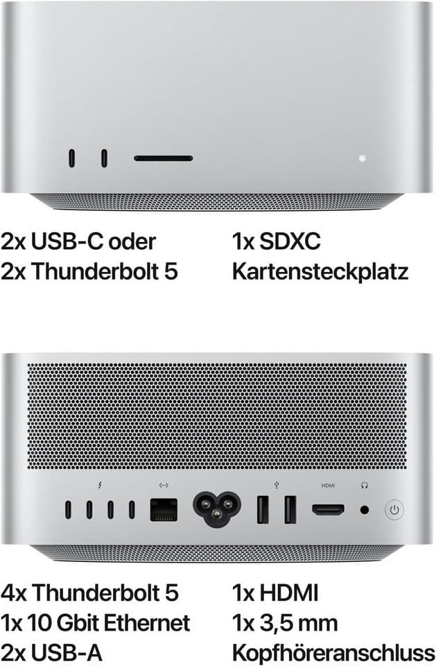 Apple Mac Studio Mac Studio (Apple Apple M4 Max, 32-Core GPU, 36 GB RAM, 512 GB SSD) - Thumbnail 5