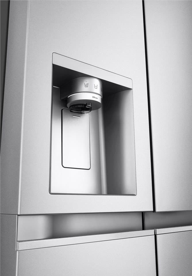 LG Side-by-Side GSLE91MBAB, 179 cm hoch, 91,3 cm breit, Eis-, Crushed Ice- und Wasserspender, Total No Frost - Thumbnail 9