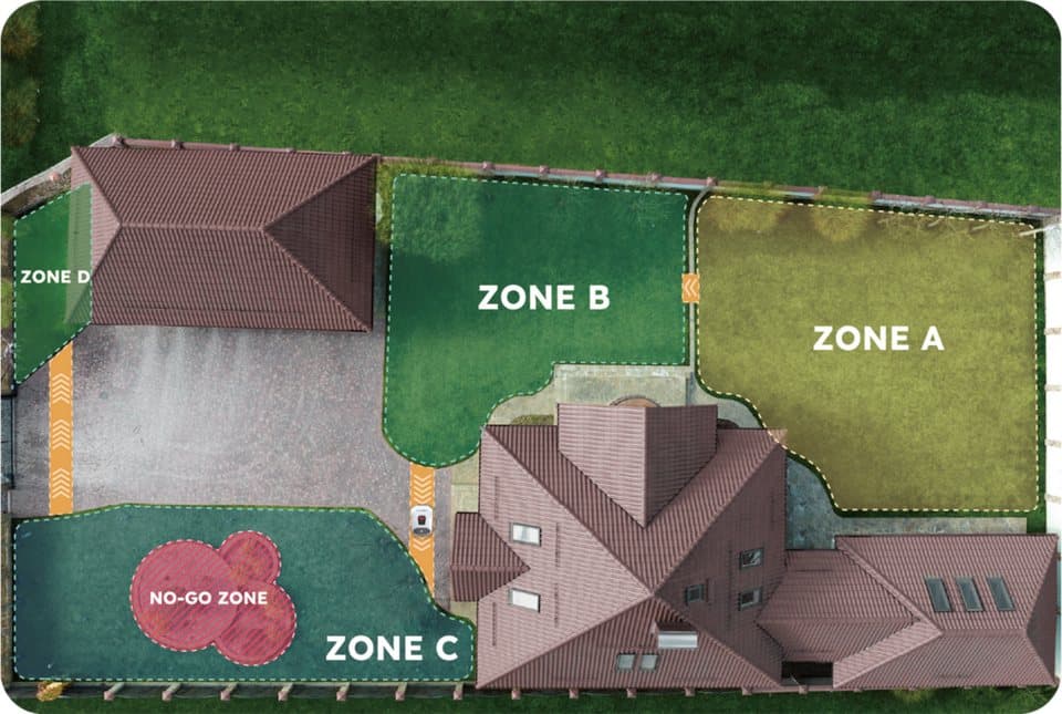 ANTHBOT Rasenmähroboter 90ANT-LMGenie1000, bis 1000 m² Rasenfläche, (KI‑Hindernisvermeidung, Multi‑Zonen-Verwaltung), Kabellose Installation, Full‑Band‑RTK mit 4 KI‑Kameras - Thumbnail 11