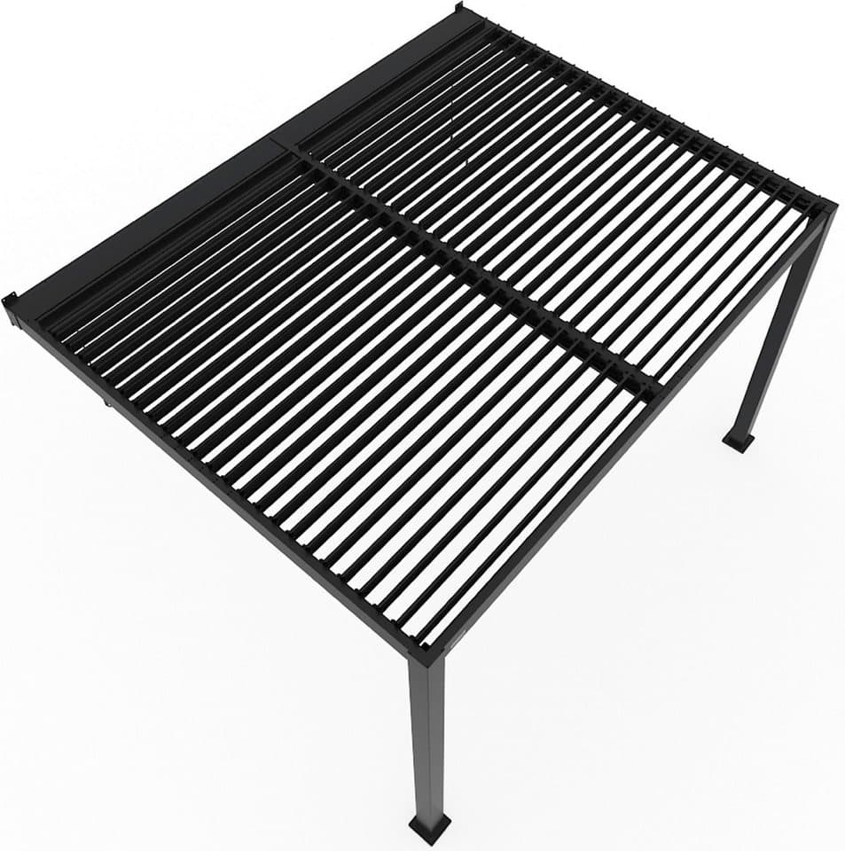 Sojag Terrassendach Terrassenüberdachung Hana 1013 Schwarz, BxT: 399x305 cm, Mit individuell verstellbaren Lamellen - Thumbnail 3