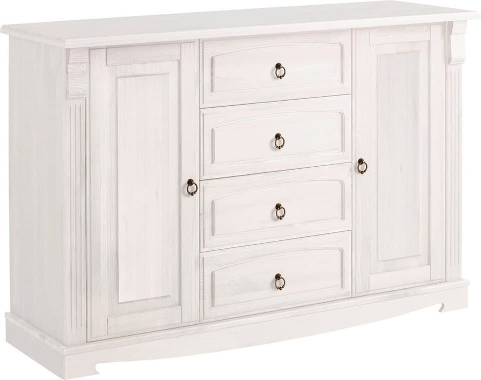 OTTO home Wohnwand Anna, (Set, 4-St), aus massiver Kiefer, FSC®, im romantischen Landhausstil - Thumbnail 5
