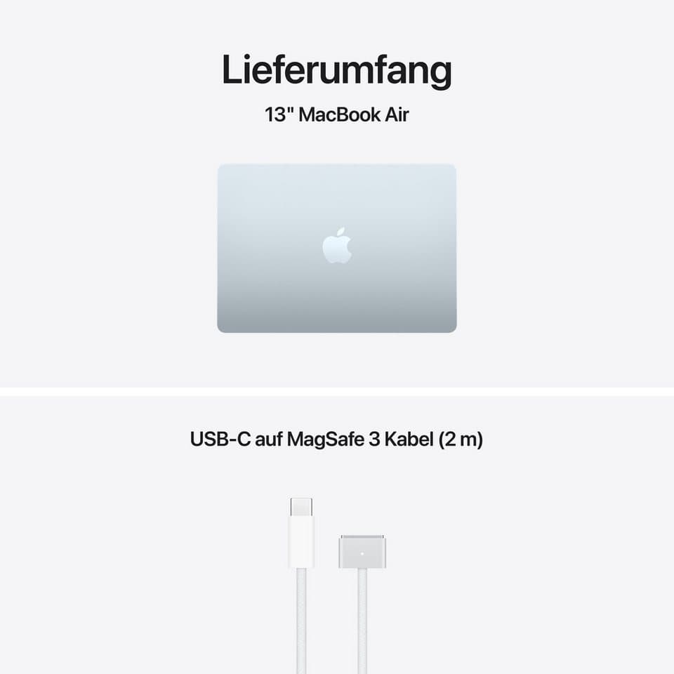 Apple 13-inch MacBook Air Notebook (34,46 cm/13,6 Zoll, Apple M5, 8-Core GPU, 16 GB, 512 GB SSD) - Thumbnail 9