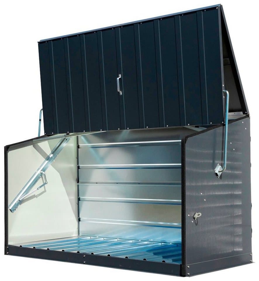Trimetals Mülltonnenbox Storeguard, Fahrradbox, BxTxH: 196x89x113 cm - Thumbnail 2