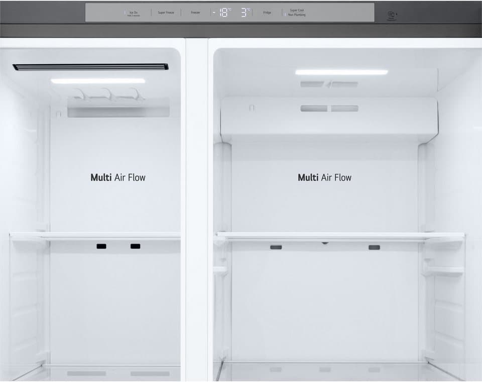LG Side-by-Side GSLC41PYPE, 179 cm hoch, 91,3 cm breit, Total No Frost, LINEARCooling, Multi-Airflow, Integrierter Wassertank - Thumbnail 11