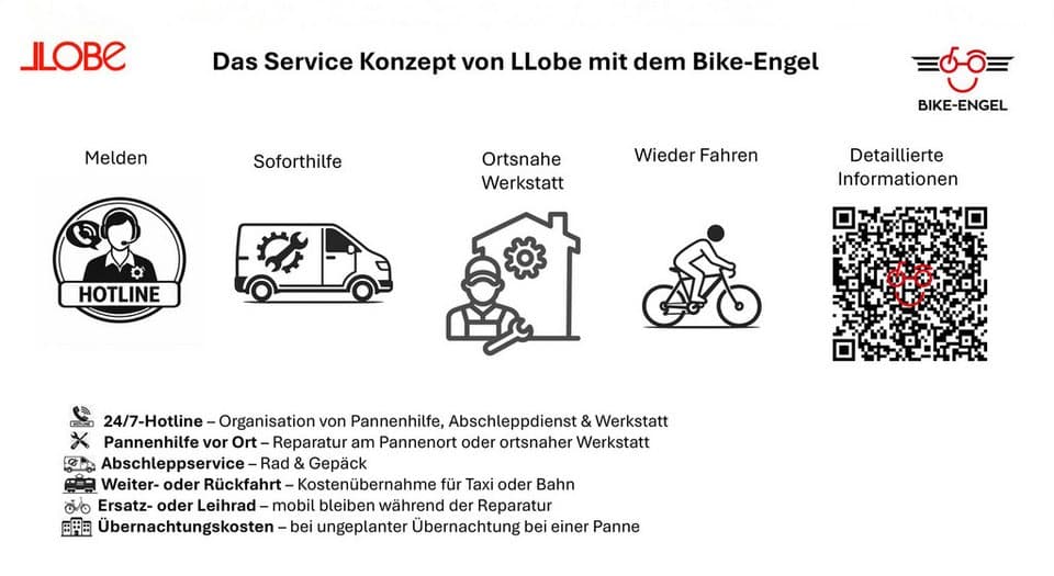 LLobe E-Bike Lastenrad Cargo City E-Bike Cargado, 7 Gang Shimano Tourney Schaltwerk, Kettenschaltung, Mittelmotor, 468 Wh - Thumbnail 16