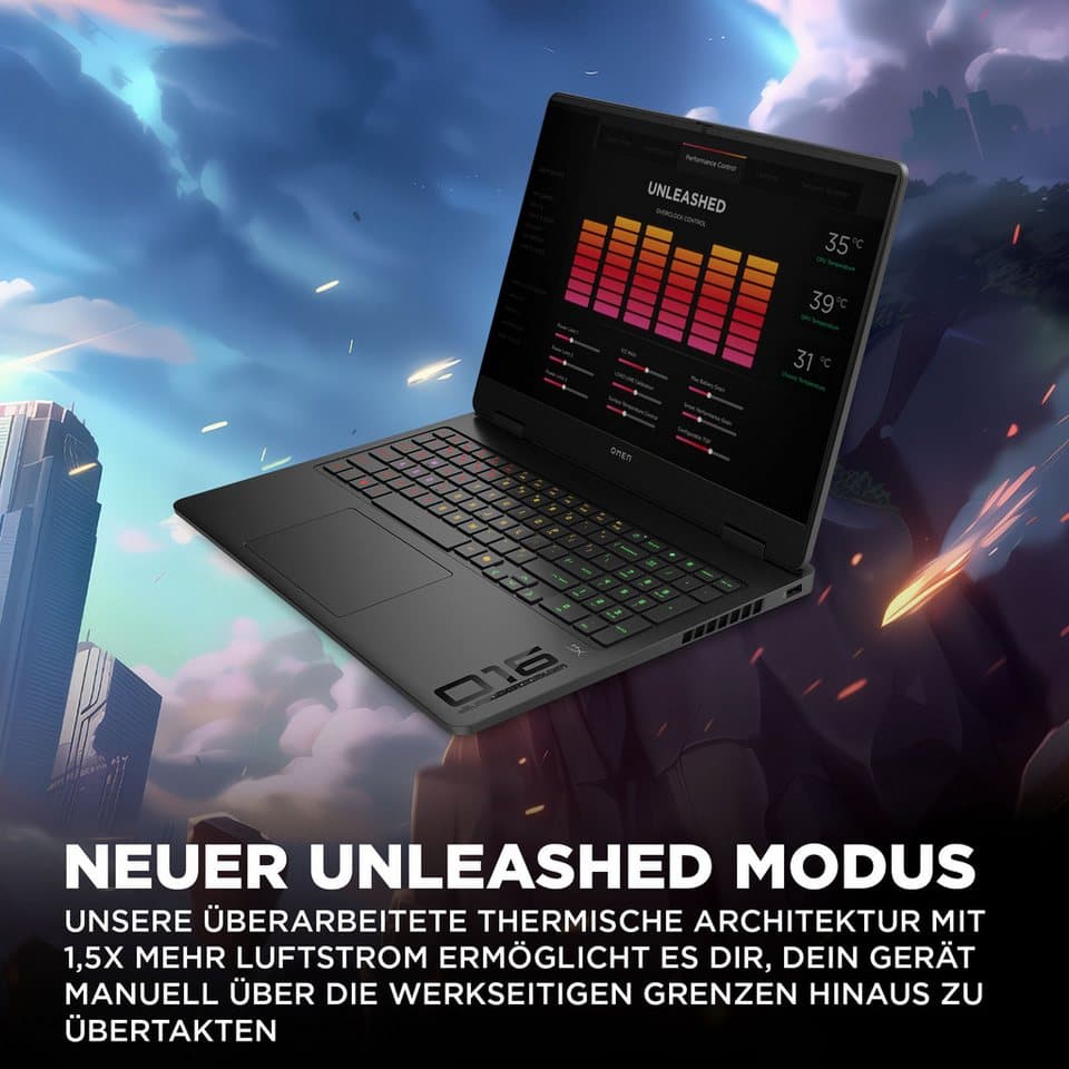 HP OMEN 16-ap0286ng Gaming-Notebook (40,64 cm/16 Zoll, AMD Ryzen 9 8940HX, GeForce RTX 5060, 16 GB, 1000 GB SSD) - Thumbnail 13