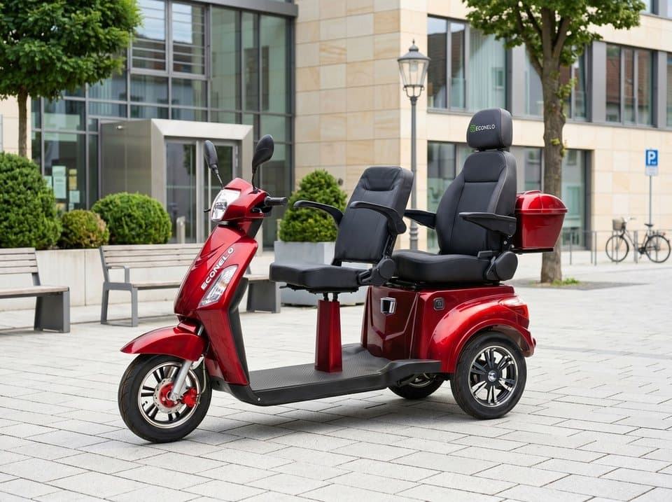 ECONELO Elektromobil, 1000 W, 25 km/h, Sicherheitsrollen gegen Kippen, 3 Geschwindigkeitsstufen - Thumbnail 10