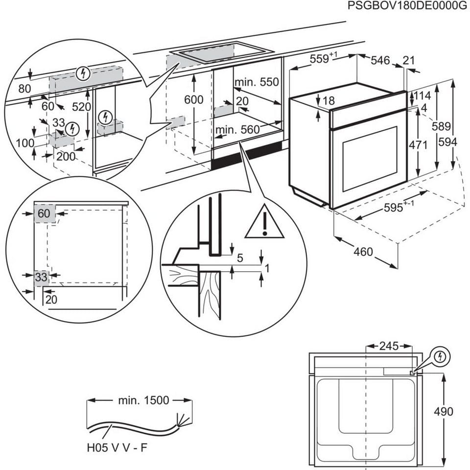 AEG Induktions Herd-Set Serie 5000 HH24HSPID, mit 1-fach-Teleskopauszug, Pyrolyse-Selbstreinigung, AirFry - knusprige Ergebnisse mit wenig oder ohne Öl, Made in Germany - Thumbnail 27