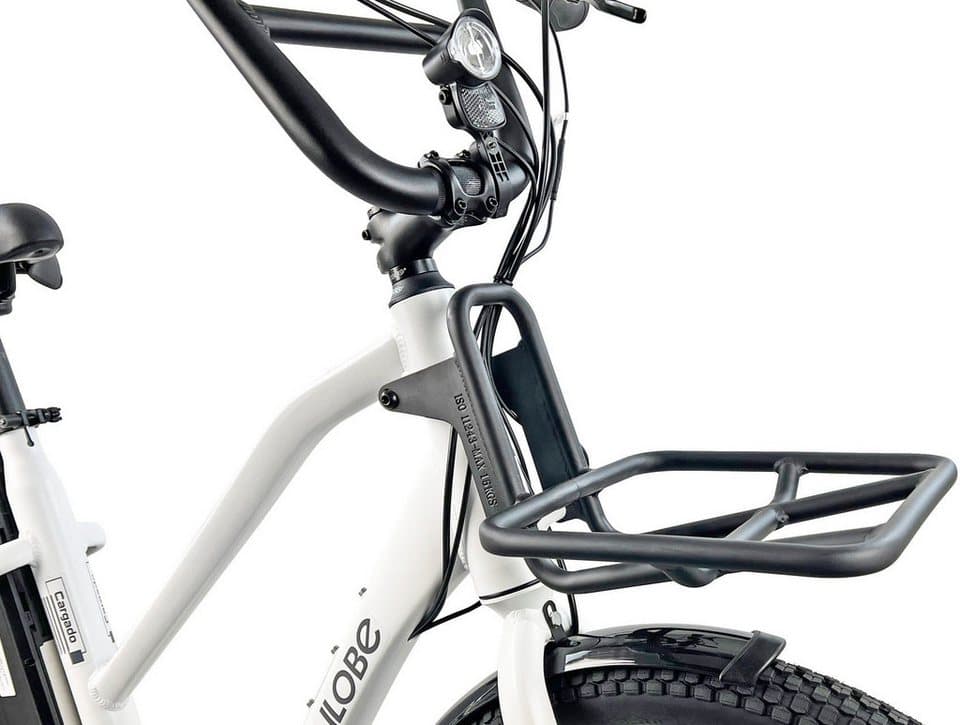 LLobe E-Bike Lastenrad Cargo City E-Bike Cargado, 7 Gang Shimano Tourney Schaltwerk, Kettenschaltung, Mittelmotor, 468 Wh - Thumbnail 3