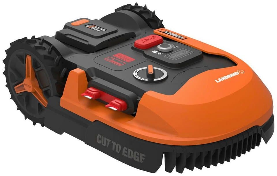 Worx Rasenmähroboter Landroid L1000, bis 1000 m² Rasenfläche, (Set), 1000m², 20V/4Ah, 20cm/30-60mm, WiFi/Bluetooth, Cut to edge, PowerShare - Bild 1