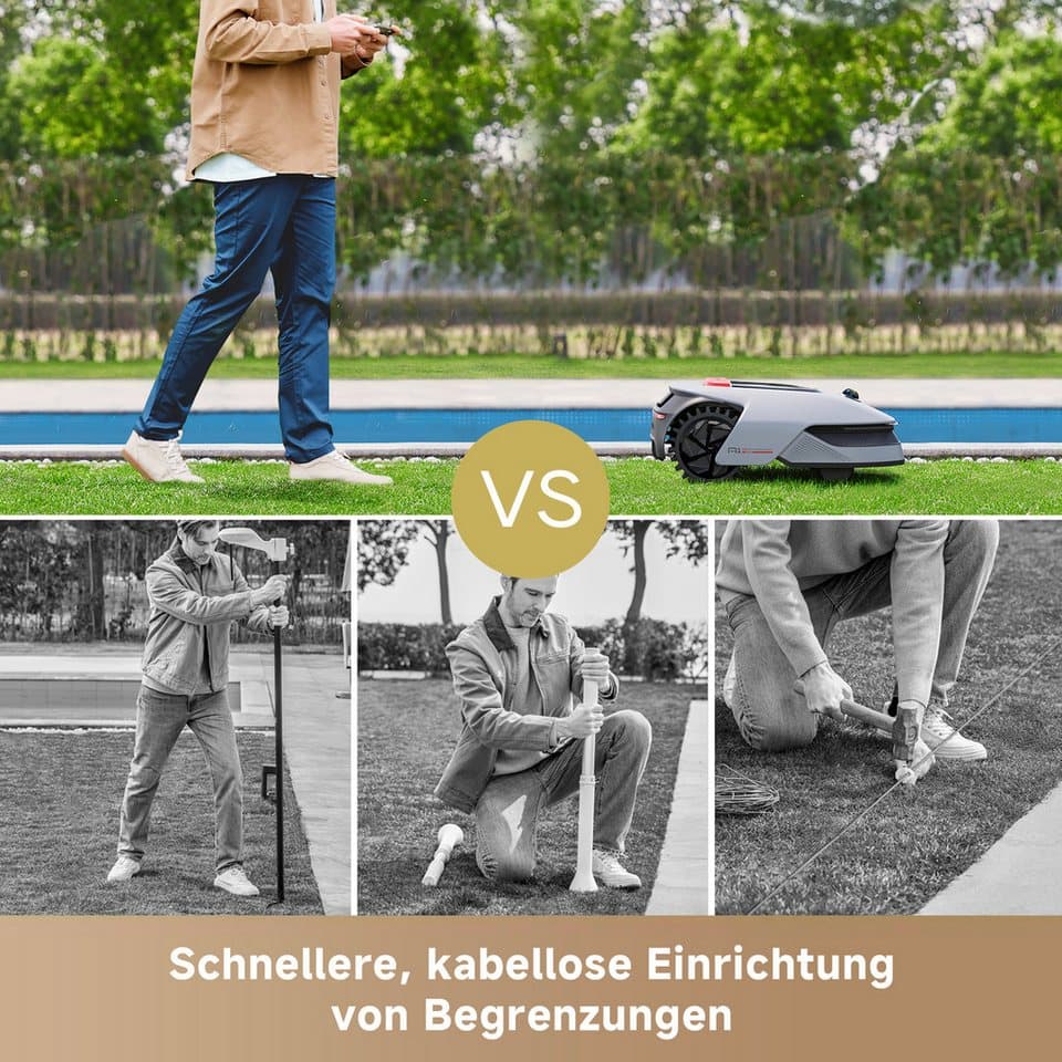 Dreame Rasenmähroboter Mower A1 Pro, bis 2000 m² Rasenfläche, (Set), präzise Navigation, U-förmige Mähstrategie, duales Kartenmanagement - Thumbnail 9