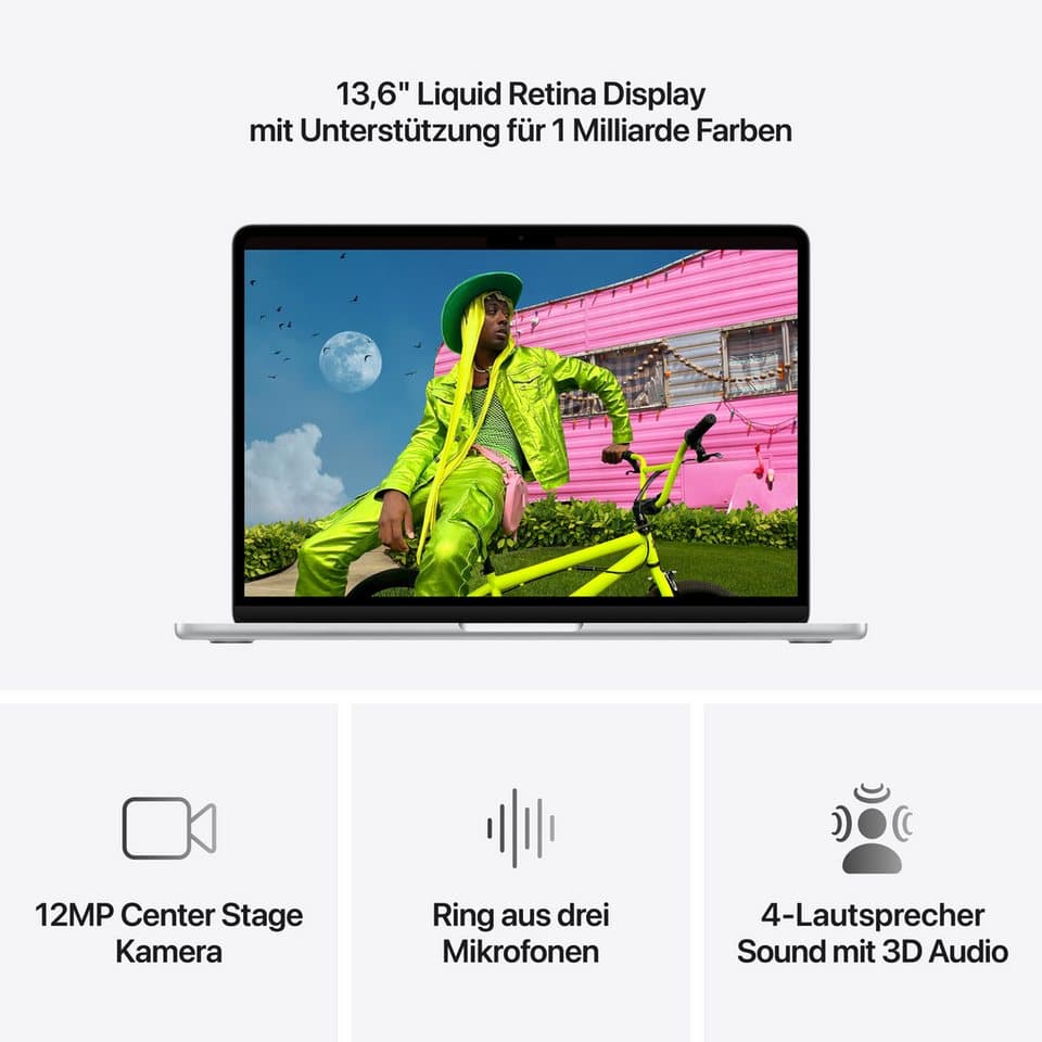 Apple MacBook Air 13" CTO Notebook (34,46 cm/13,6 Zoll, Apple M5, 10-Core GPU, 16 GB, 2000 GB SSD) - Thumbnail 5