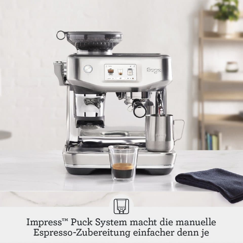 Sage Espressomaschine Barista Touch Impress SES882BSS, Cold Brew & Cold Espresso, Barista-Anleitung, Einstellungen für Milchalternativen - Thumbnail 13