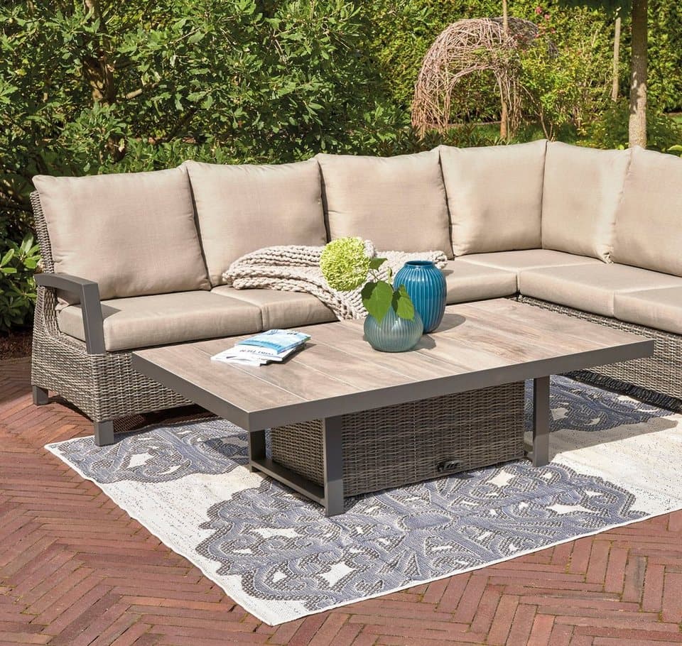 Siena Garden Gartenlounge-Set Corido, (Set, 9-tlg), bestehend aus 2 Sesseln, 1 Sofa, 1 Tisch und 5 Auflagen - Thumbnail 46