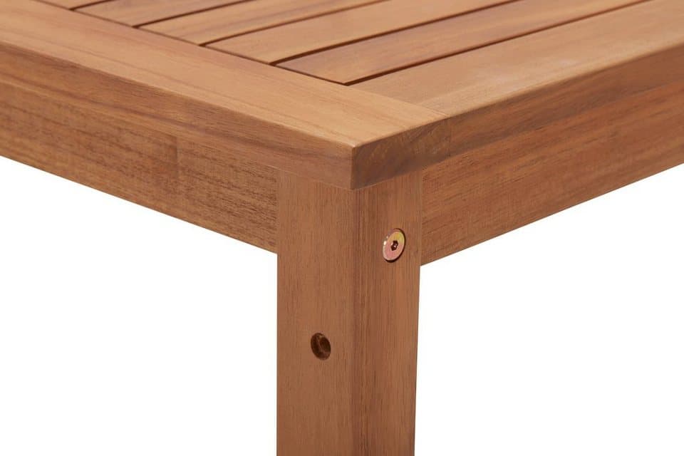 MERXX Garten-Essgruppe Hawaii, (4x Bänke, 2x Tische, 4x Sitzkissen), Akazienholz FSC® 100 % - Thumbnail 12