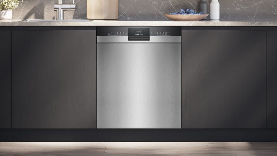SIEMENS Unterbaugeschirrspüler iQ300 SN43ES28AE, 13 Maßgedecke, Made in Germany, flexible Körbe & Schubladen, Spülturbo varioSpeed - Thumbnail 2