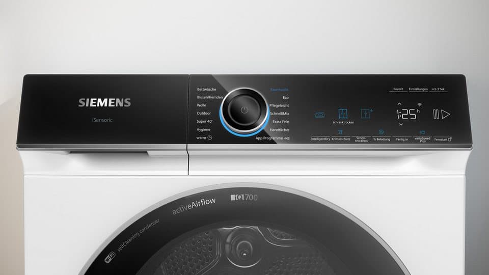 SIEMENS Wärmepumpentrockner iQ700 WR47B2C40, Schnellster Siemens Trockner: spart bis zu 44% Trockenzeit - Thumbnail 11