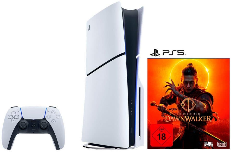 PlayStation 5 PS5 Disk Edition (Slim) inkl. The Blood of Dawnwalker Day 1TB - Bild 1