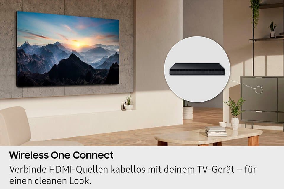 Samsung GQ75QN990FT QLED-Fernseher (189 cm/75 Zoll, 8K Ultra HD, Smart-TV, 8K AI Upscaling Pro & Glare Free, Wireless One Connect Box, Art Store) - Thumbnail 6