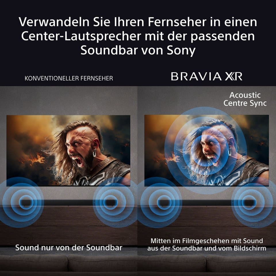 Sony K-65XR80 OLED-Fernseher (164 cm/65 Zoll, 4K Ultra HD, Smart-TV, Google TV, BRAVIA 8, 4K HDR, Dolby Vision & Atmos + Bar 8) - Thumbnail 27