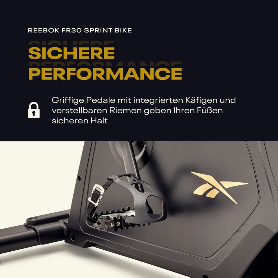 Reebok Speedbike FR30 Speedbike (mit Tablet-Halterung), 135 kg max. Benutzergewicht, Fahrrad, 32 Widerstandsstufen - Thumbnail 21