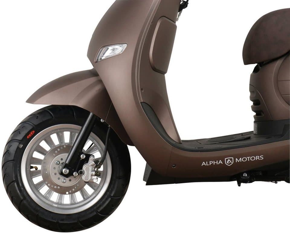 Alpha Motors Motorroller Cappucino, 125 ccm, 85 km/h, Euro 5+, mattbraun - Thumbnail 7
