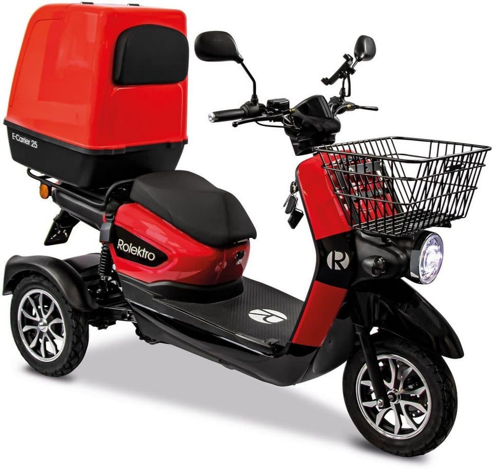 Rolektro Elektromobil Rolektro E-Carrier 25 V.3 Lithium mit XXL-Koffer, 1000 W, 25 km/h, (mit Topcase) - Bild 1