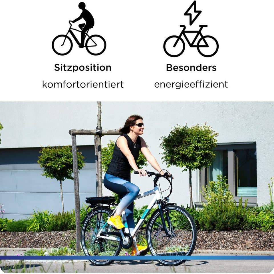 Zündapp E-Bike Trekkingrad Z807, 7 Gang Shimano Altus Schaltwerk, Kettenschaltung, Heckmotor, 468 Wh, Pedelec, Elektrofahrrad für Damen und Herren - Thumbnail 6