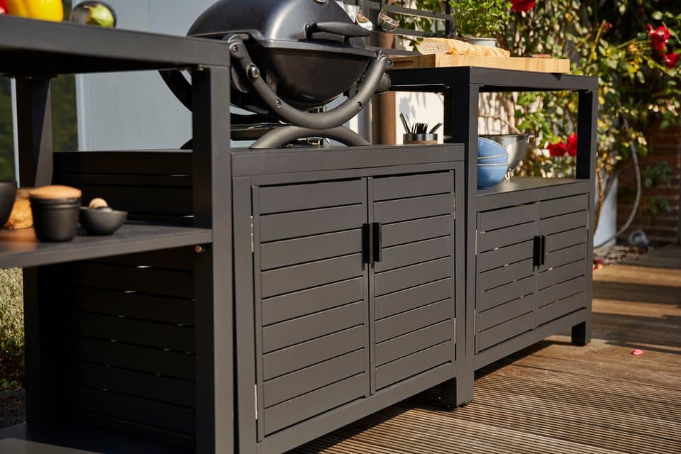 Siena Garden Outdoor-Küche Texas 3er-Set, (Set), aus Aluminium in matt anthrazit - Thumbnail 3
