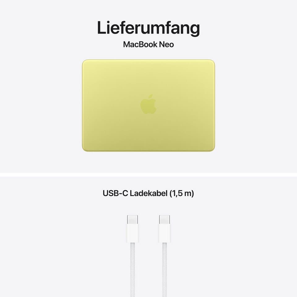 Apple Macbook Neo 13" Notebook (33,02 cm/13 Zoll, Apple A18 Pro, 5-Core GPU, 8 GB, 256 GB SSD) - Thumbnail 10