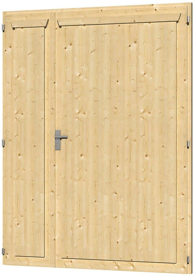 Skanholz Doppelflügeltür, für Carports, 148 x 198 cm - Bild 1