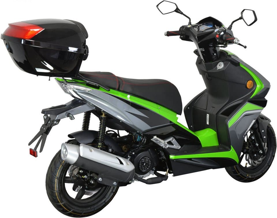 GT UNION Motorroller Striker 25, 49,5 ccm, 25 km/h, Euro 5+, (Set, mit Topcase), Luftgekühlter Motor - Thumbnail 8